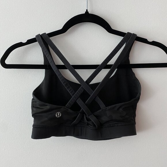 Lululemon Energy Bra Black Camo Size 4 - Picture 3 of 4